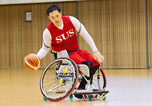 Wheelchair basketball player Reo Fujimoto