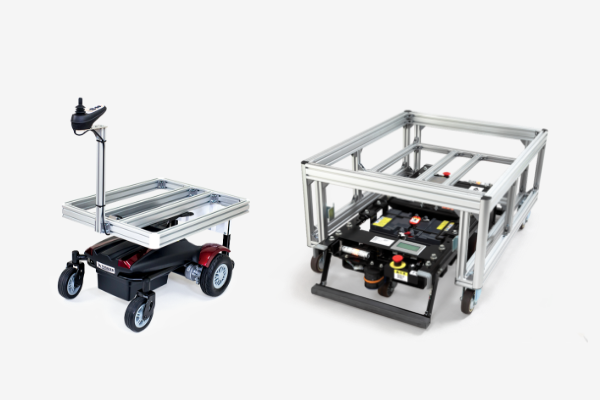 Human-following transport robots and carts for various AGVs